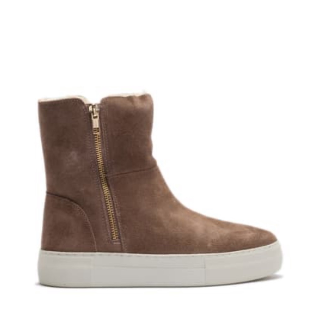 Jslides Faux Fur Lined Platform Boot Size 6.5 - image 2